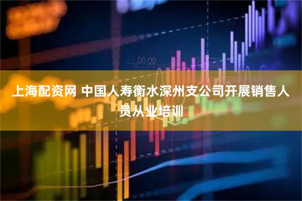 上海配资网 中国人寿衡水深州支公司开展销售人员从业培训